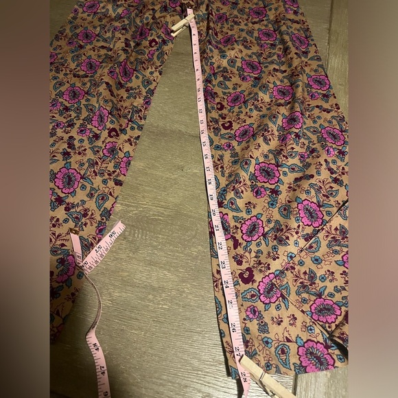 Raga by Anthropologie Jumpsuit Size XS Tassel Waist Tie Pockets Boho - Picture 8 of 8